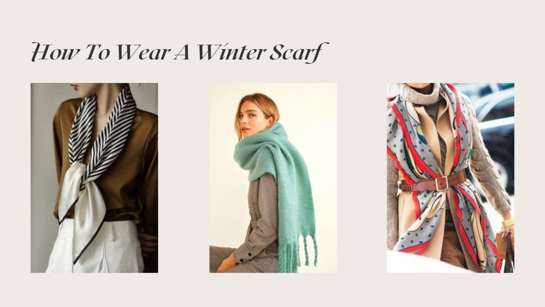 How to wear winter scarf