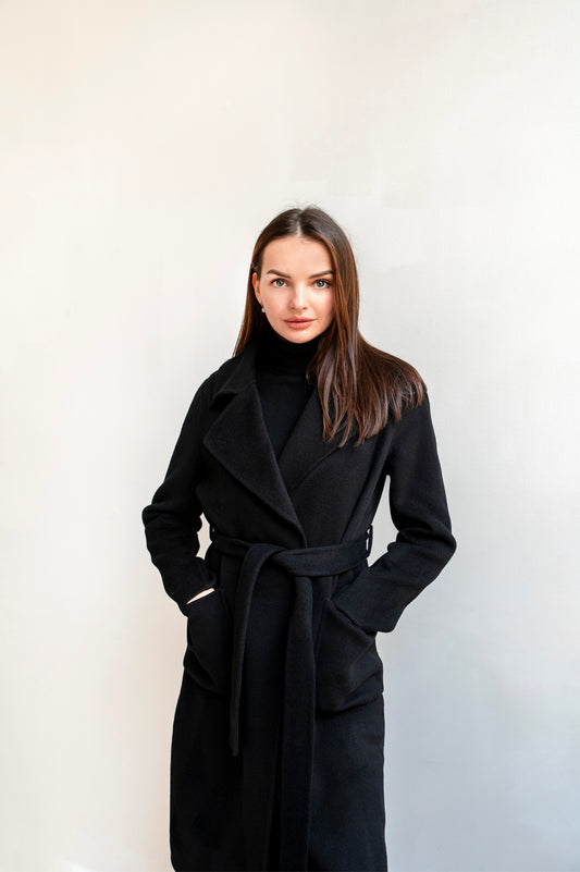 Black Cashmere Coat