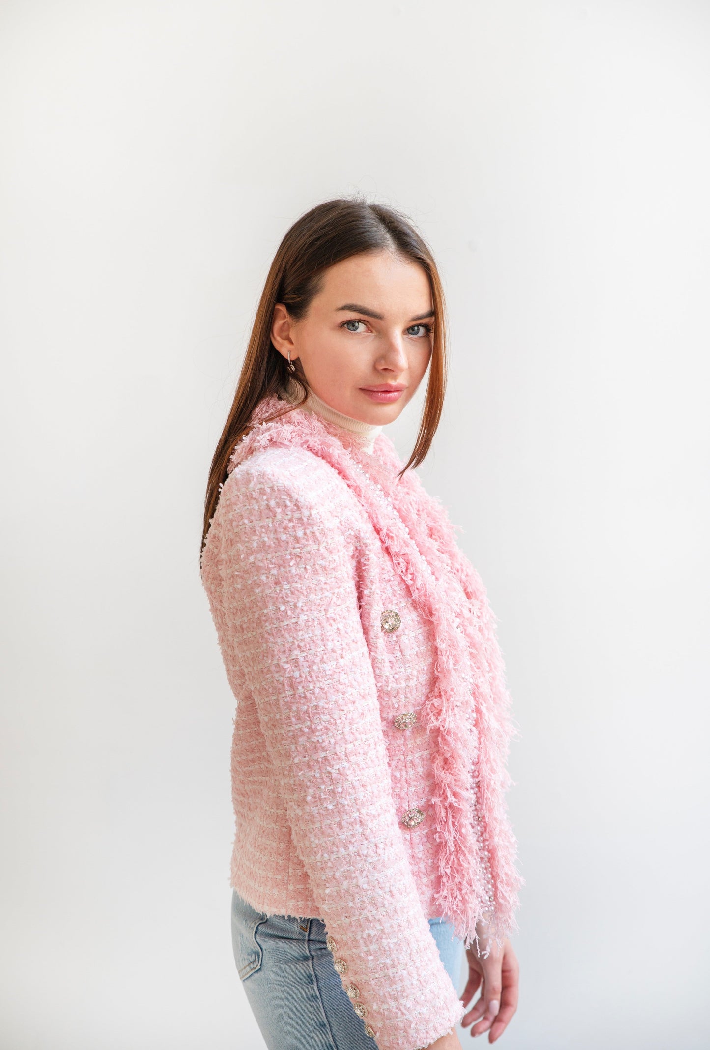 Pink Tweed Jacket