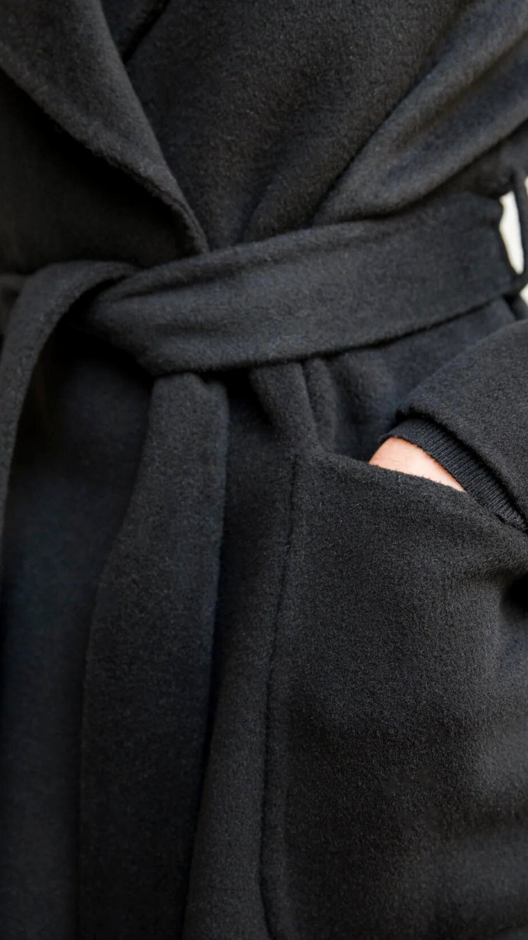 Black Cashmere Coat
