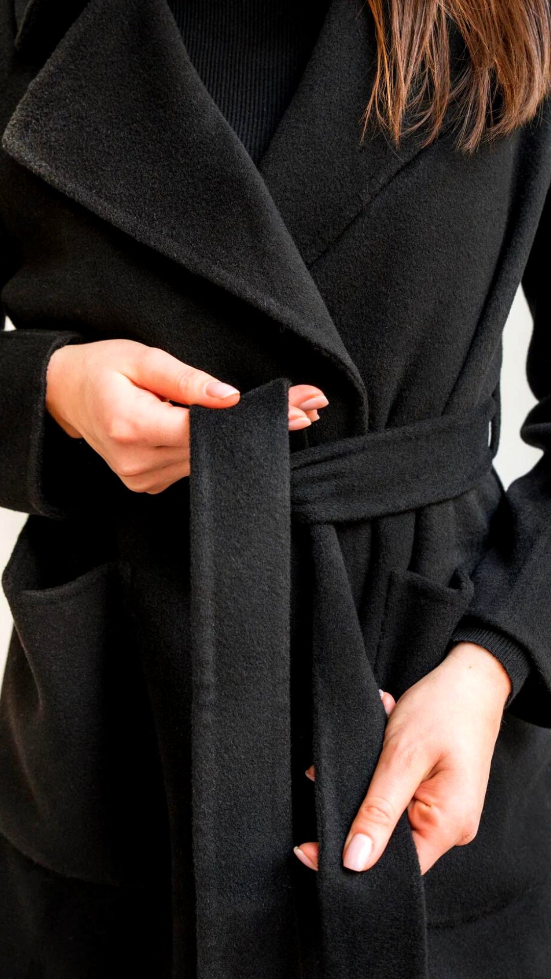 Black Cashmere Coat