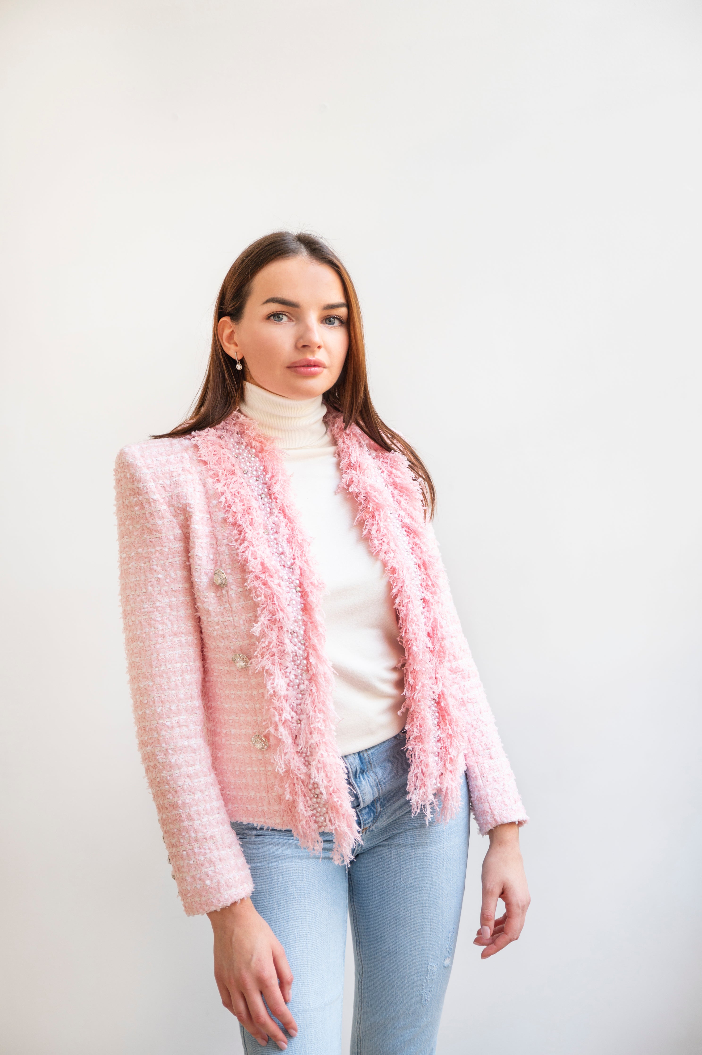 Pink Tweed Jacket