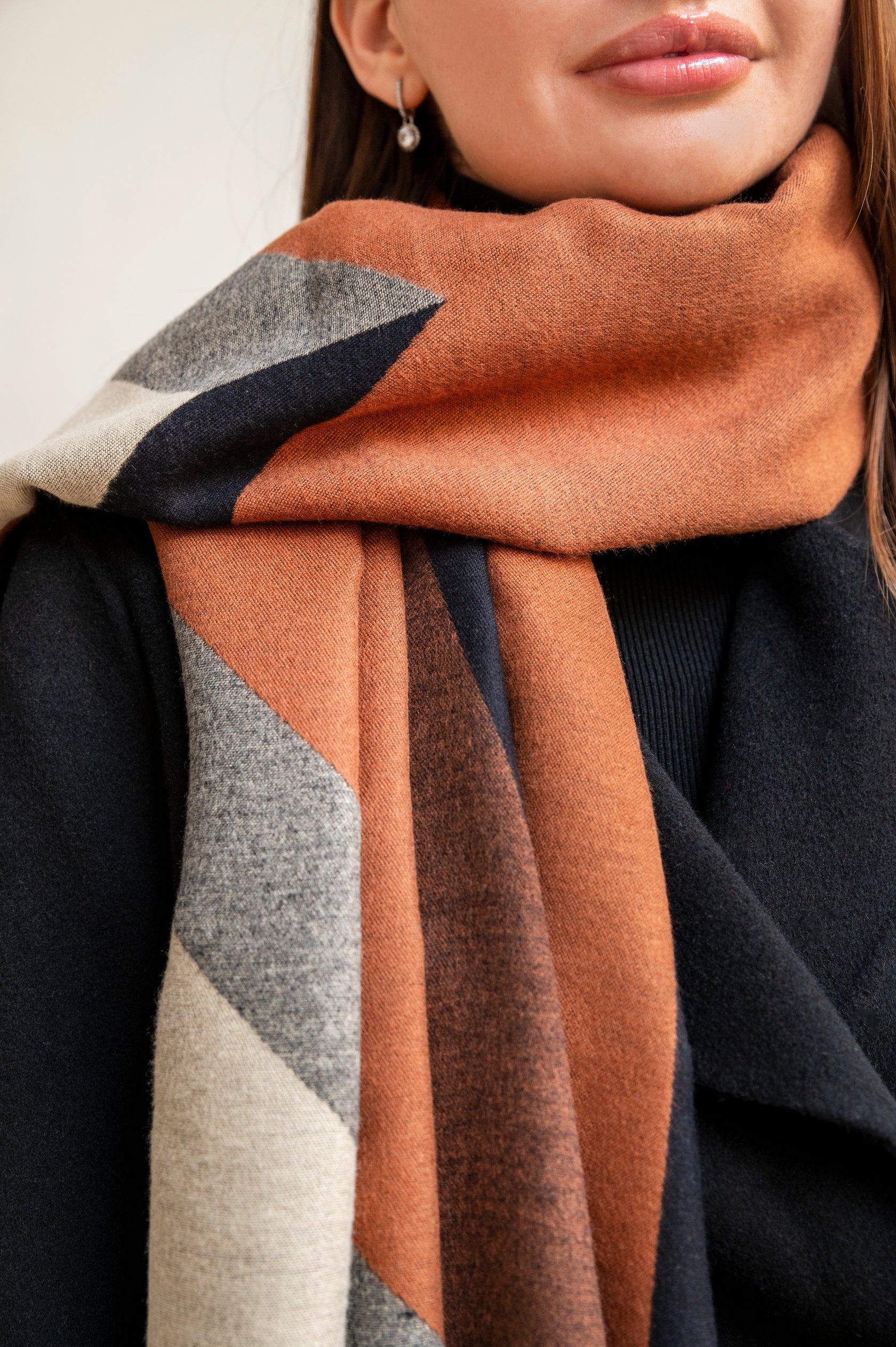 branded winter shawl